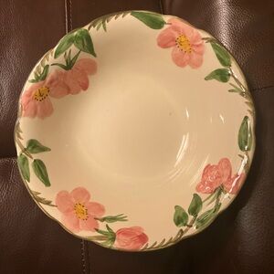FRANCISCAN ROSE Floral Ceramic Dinner serving bowl